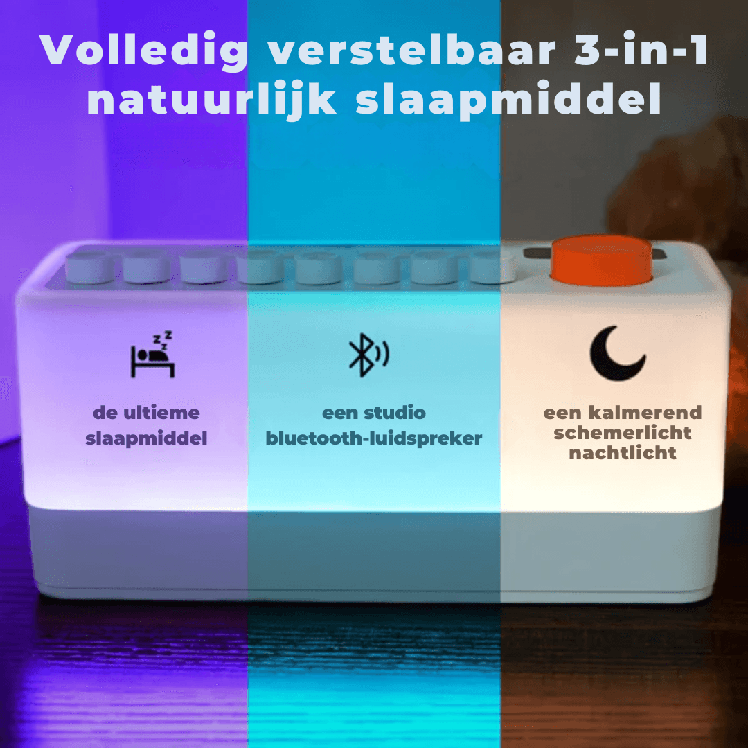 DreamTone™ - Anti-stress geluidsmachine met timer en speaker