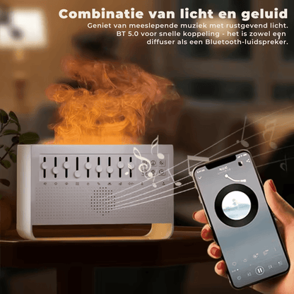 MistLume™ 3-in-1 witte ruis, luchtbevochtiger & nachtlampje